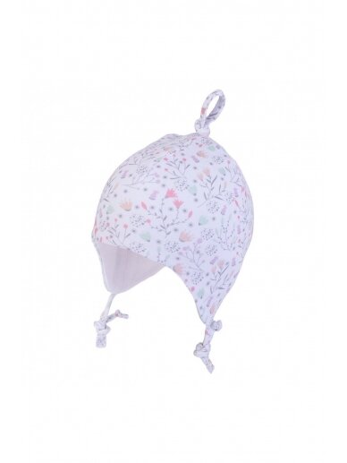 TuTu double hat for baby (white/purple)