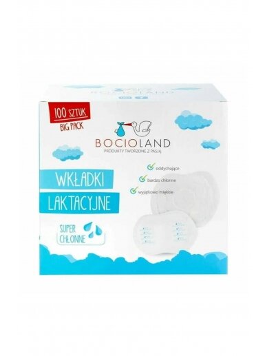 Bocioland Disposable Breast Pads, 100 psc