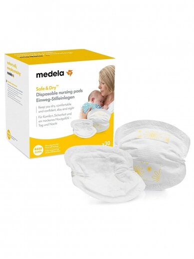 Medela Safe & Dry disposable nursing pads, 30 pcs.