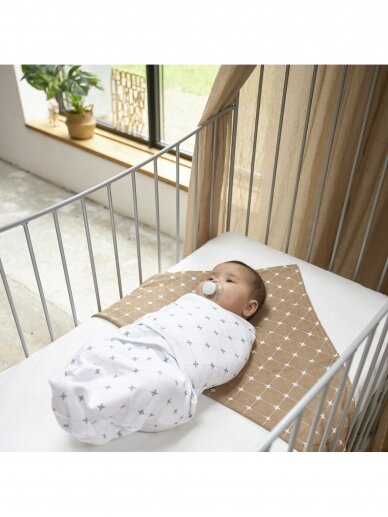 Baby Swaddle, 4-6 months by Meyco Baby, Louis grey, TOG 1,0 1