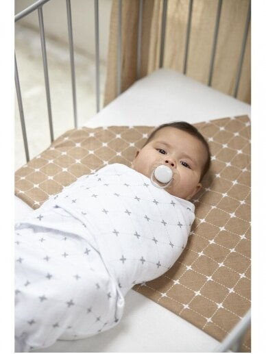 Baby Swaddle, 4-6 months by Meyco Baby, Louis grey, TOG 1,0 2