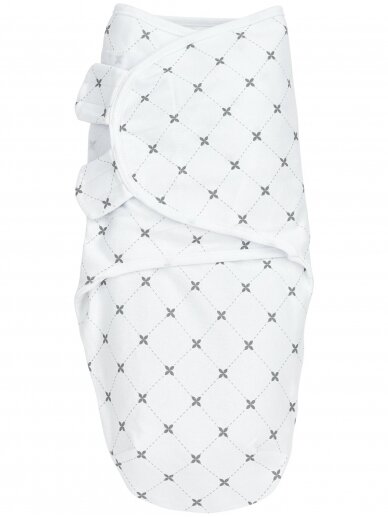 Baby Swaddle, 4-6 months by Meyco Baby, Louis grey, TOG 1,0