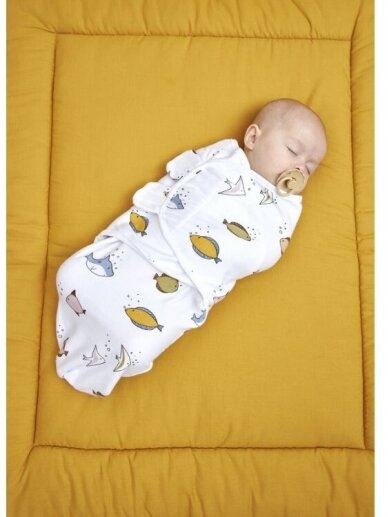 Baby Swaddle, 0-3 months by Meyco Baby (Sea) 2