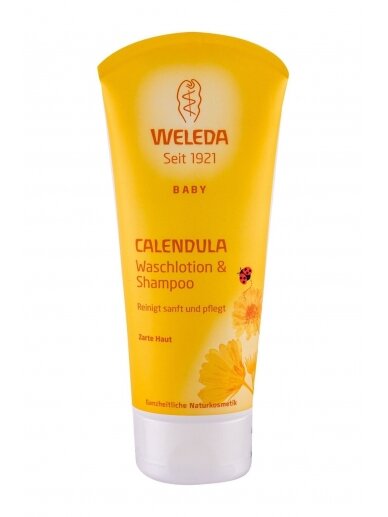 WELEDA BABY kliņģerīšu šampūns un mazgāšanās līdzeklis, 200 ml 2