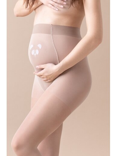 Maternity tights PANDA 20 den, Fiore 1