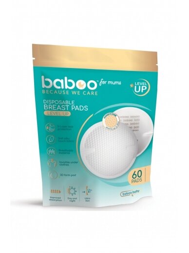 Disposable bra pads, 60 pcs, Baboo